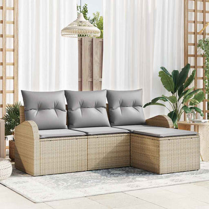 Set Divano da Giardino Beige polyrattan | homemem39