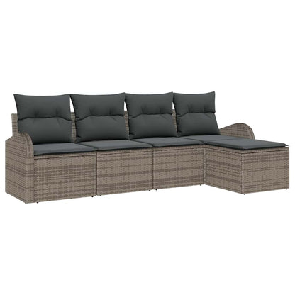 Set Divano da Giardino Grigio polyrattan | homemem39