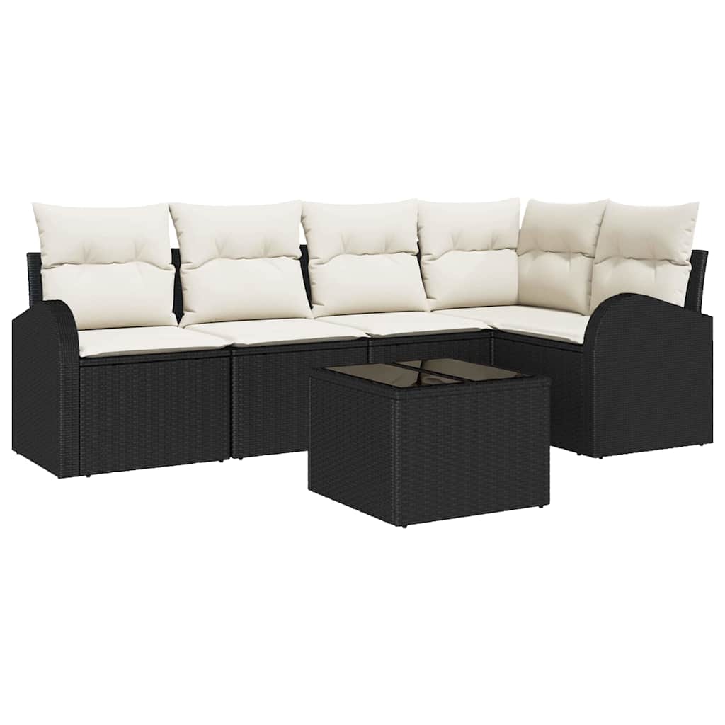 Set di divani con cuscino Nero Poliestere | homemem39