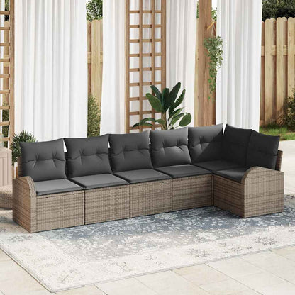 Set Divano da Giardino Grigio polyrattan | homemem39
