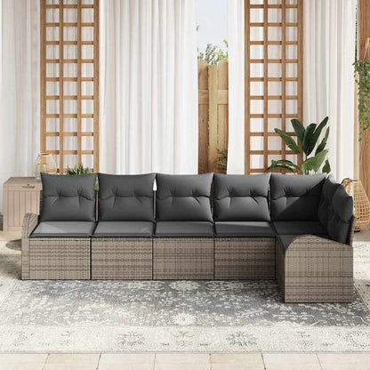 Set Divano da Giardino Grigio polyrattan | homemem39