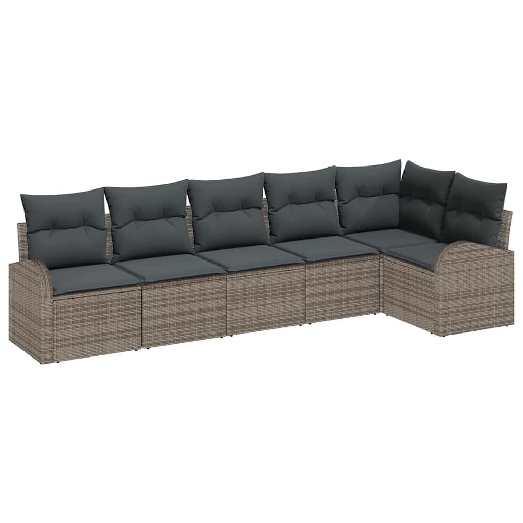 Set Divano da Giardino Grigio polyrattan | homemem39