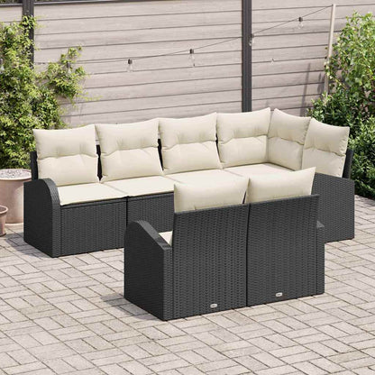 Set Divano da Giardino Nero polyrattan | homemem39