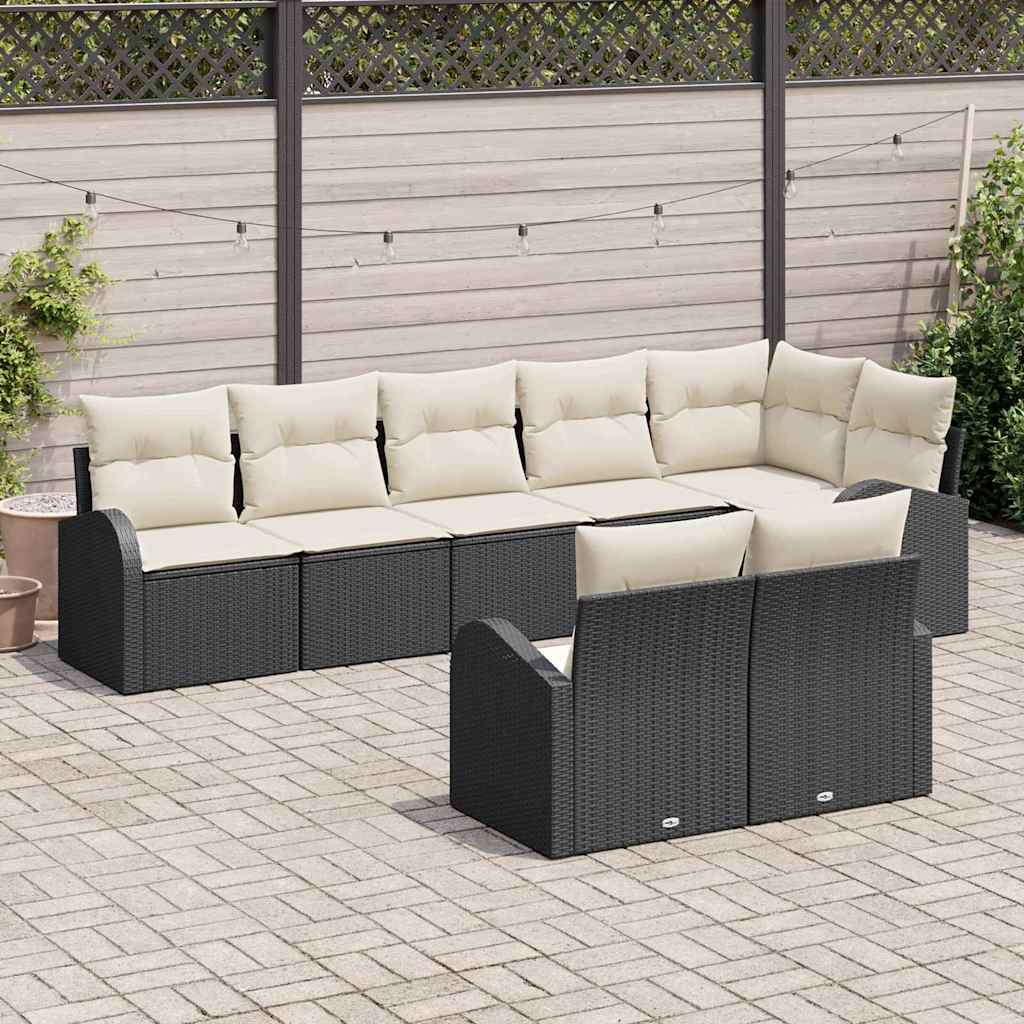 Set Divano da Giardino 8 pcs 289 x 124 x 85 cm Poly Rattan