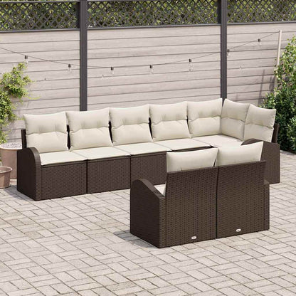 Set Divano da Giardino 8 pcs 289 x 124 x 85 cm Poly Rattan