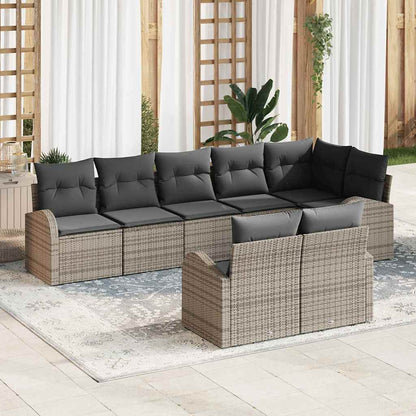 Set Divano da Giardino 8 pcs polyrattan | homemem39