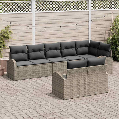 Set Divano da Giardino 8 pcs polyrattan | homemem39