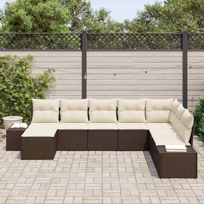 Set Divano da Giardino con cuscino 8 pcs polyrattan | homemem39