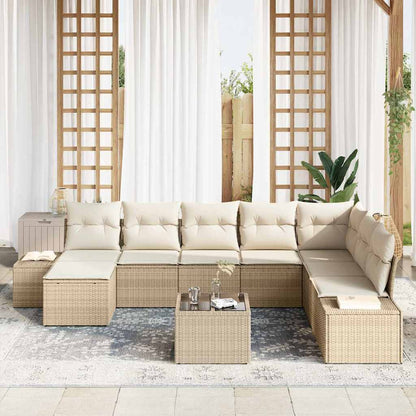 Set Divano da Giardino 9 pcs 319 x 209 x 85 cm Poly Rattan