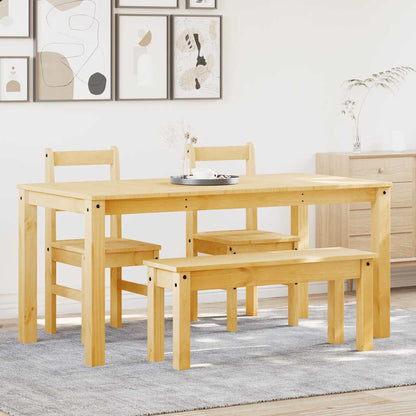 Set da Pranzo 4 pz Panama in Legno Massello di Pino - homemem39