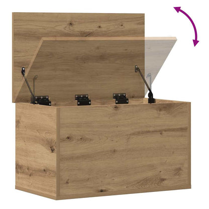 Scatola di Stoccaggio rovere artigianale 60 x 35 x 35 cm