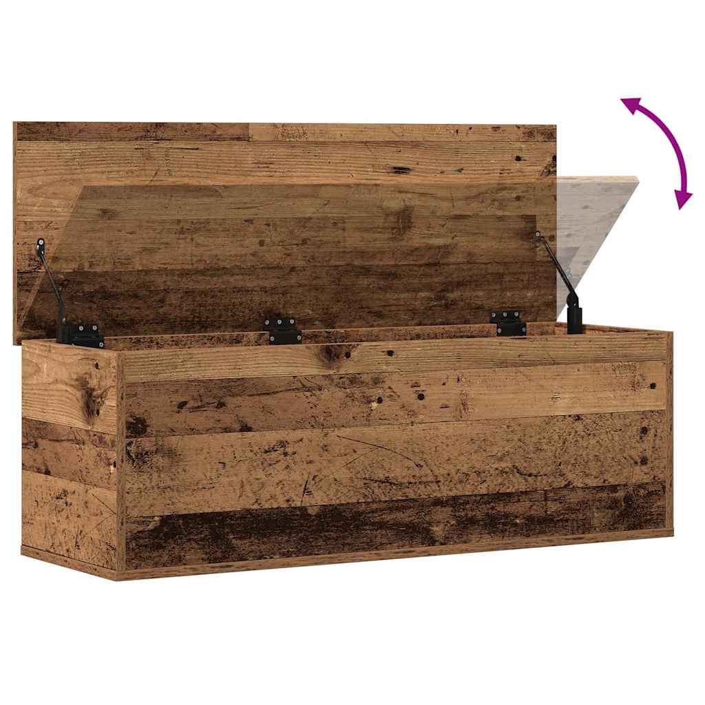 Scatola di Stoccaggio Legno vecchio 102 x 35 x 35 cm | homemem39
