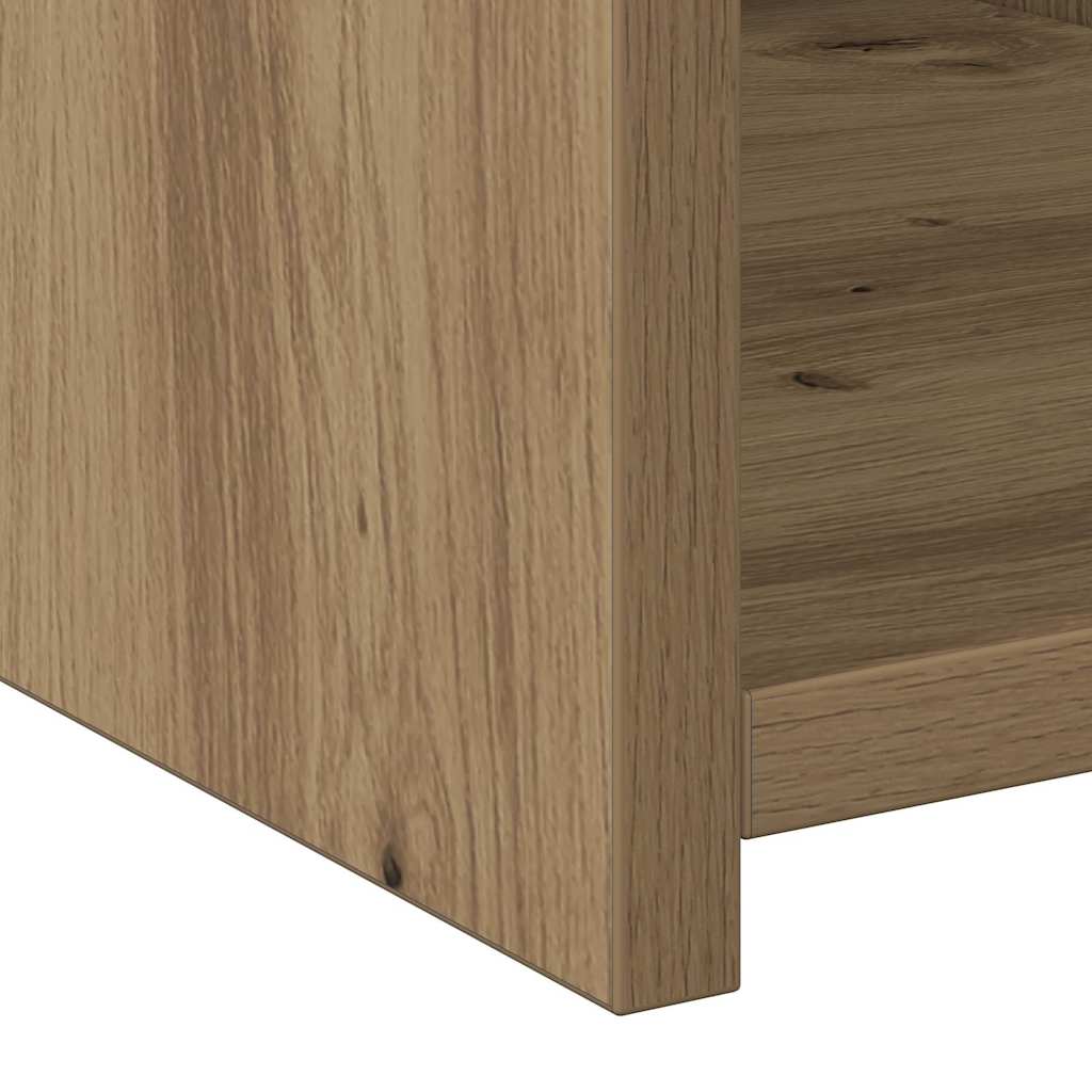 Credenza con cassetto rovere artigianale 30 x 42.5 x 185 cm
