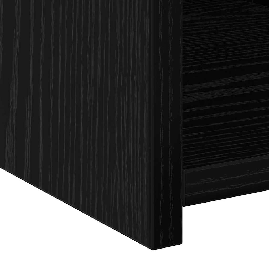 Credenza Rovere nero 30 x 42.5 x 185 cm Legno multistrato