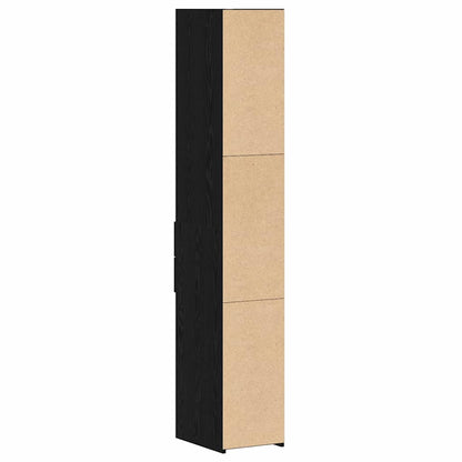 Credenza Rovere nero 30 x 42.5 x 185 cm Legno multistrato