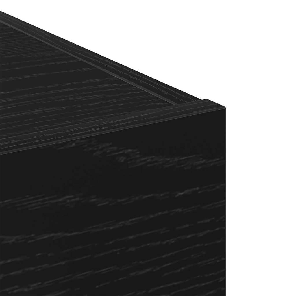 Credenza Rovere nero 30 x 42.5 x 93 cm Legno multistrato