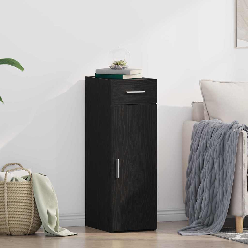 Credenza Rovere nero 30 x 42.5 x 93 cm Legno multistrato