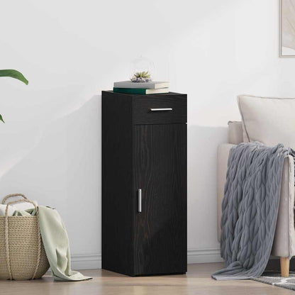 Credenza Rovere nero 30 x 42.5 x 93 cm Legno multistrato