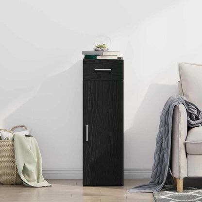 Credenza Rovere nero 30 x 42.5 x 93 cm Legno multistrato