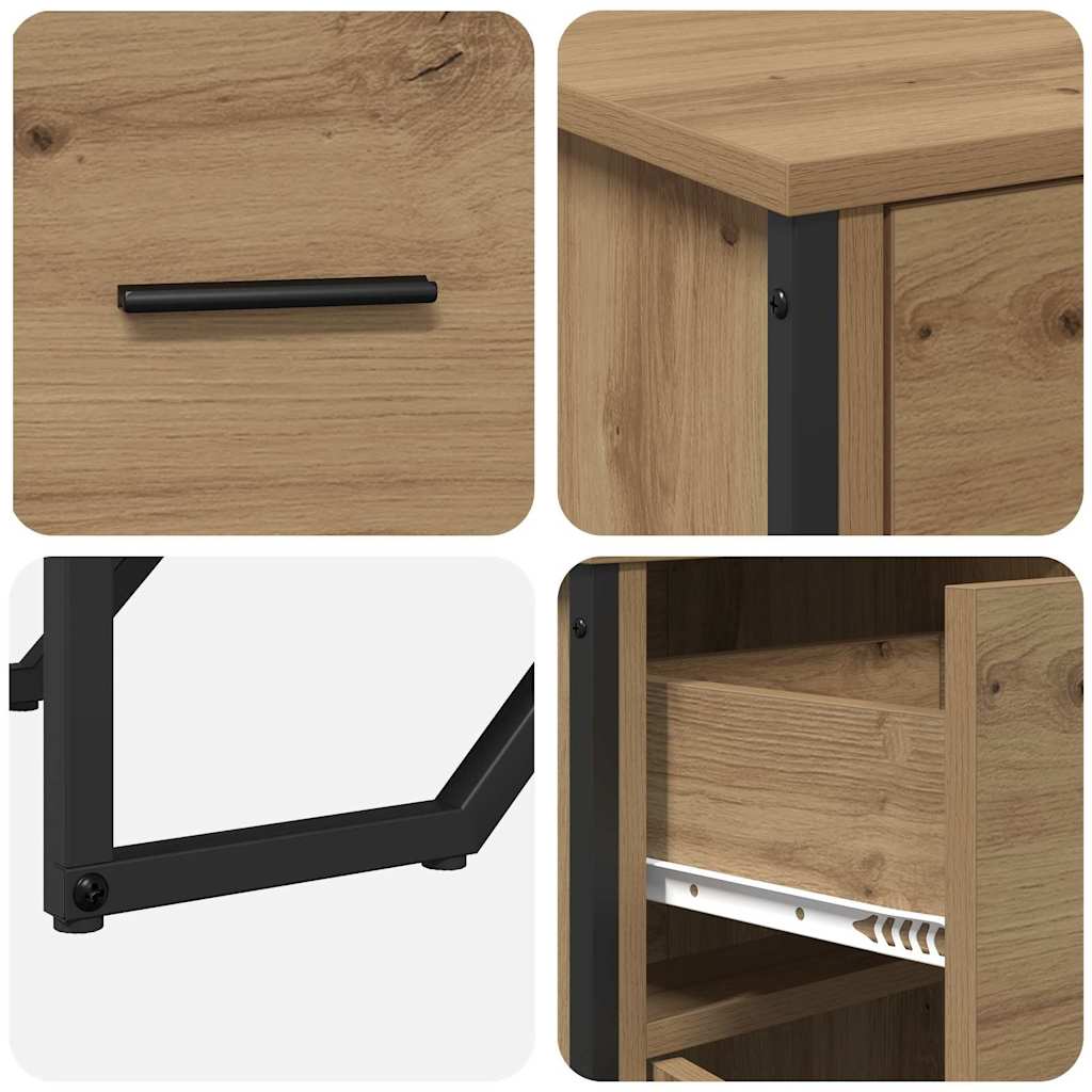 Credenza rovere artigianale 97 x 32.5 x 74.5 cm