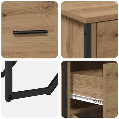 Credenza rovere artigianale 97 x 32.5 x 74.5 cm