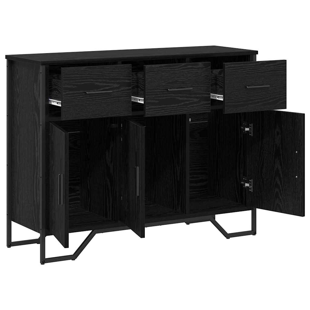 Credenza Rovere Nero 97 x 32.5 x 74.5 cm Legno multistrato
