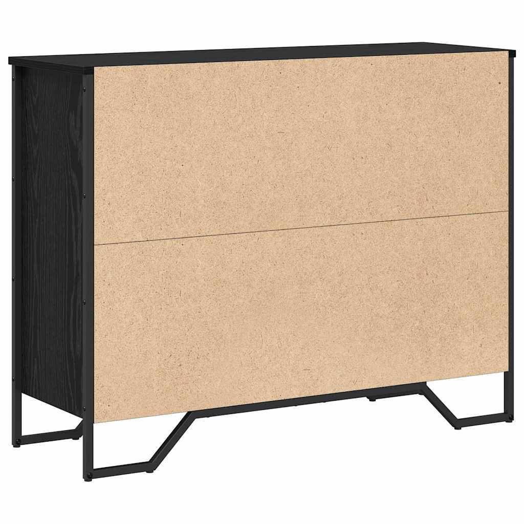 Credenza Rovere Nero 97 x 32.5 x 74.5 cm Legno multistrato