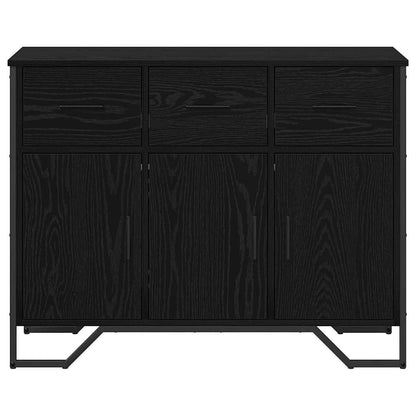 Credenza Rovere Nero 97 x 32.5 x 74.5 cm Legno multistrato