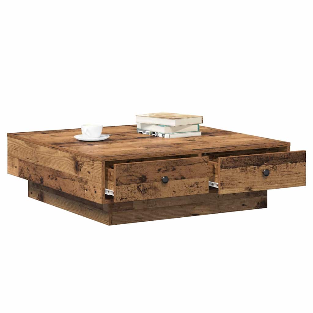 Tavolino da salotto Legno vecchio 90 x 90 x 28 cm | homemem39