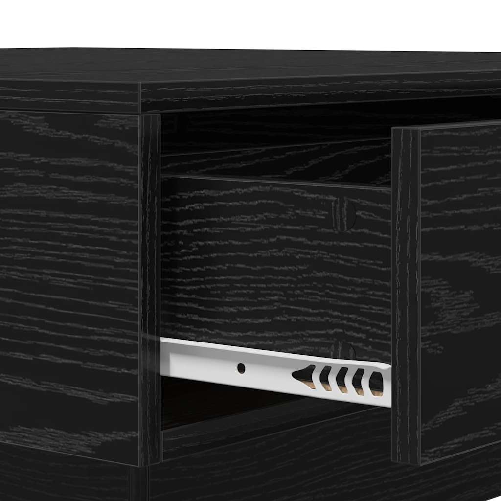 Tavolino da salotto Rovere nero 90 x 90 x 28 cm