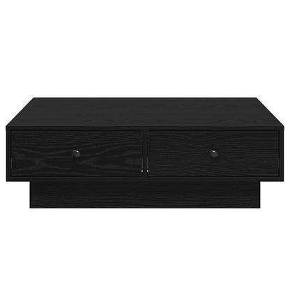 Tavolino da salotto Rovere nero 90 x 90 x 28 cm