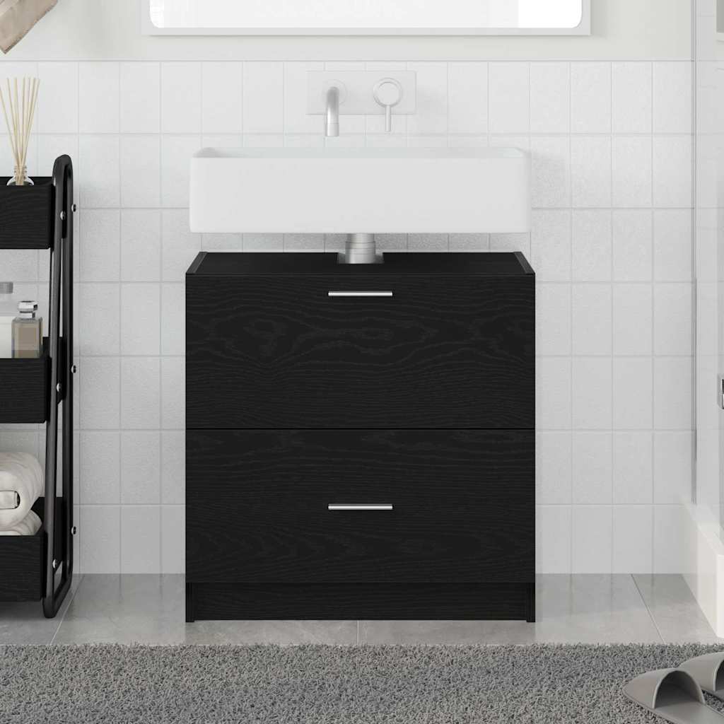 Mobile da Bagno Rovere Nero 59 x 37 x 59 cm | homemem39