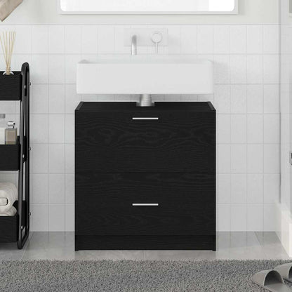 Mobile da Bagno Rovere Nero 59 x 37 x 59 cm | homemem39