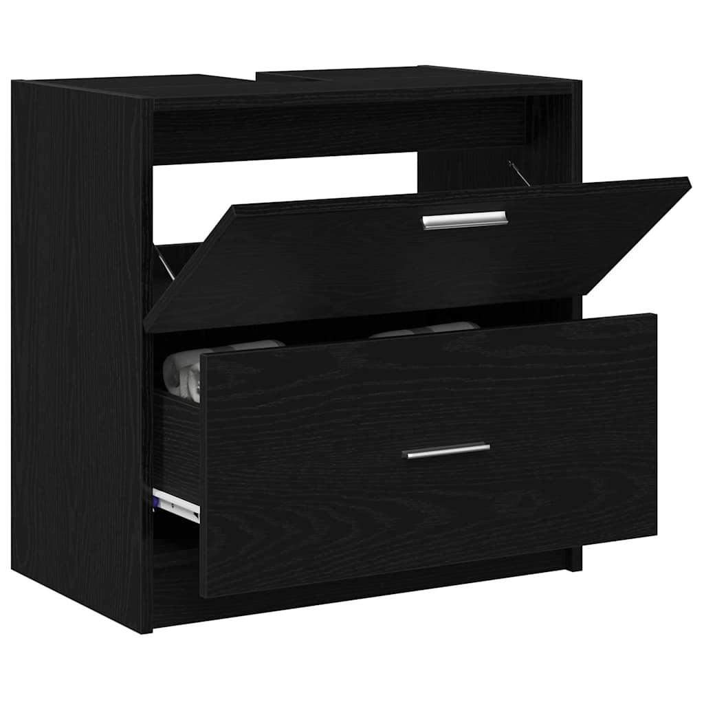 Mobile da Bagno Rovere Nero 59 x 37 x 59 cm | homemem39