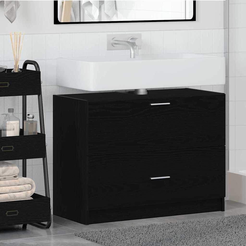 Mobile da Bagno Rovere Nero 78 x 37 x 59 cm | homemem39