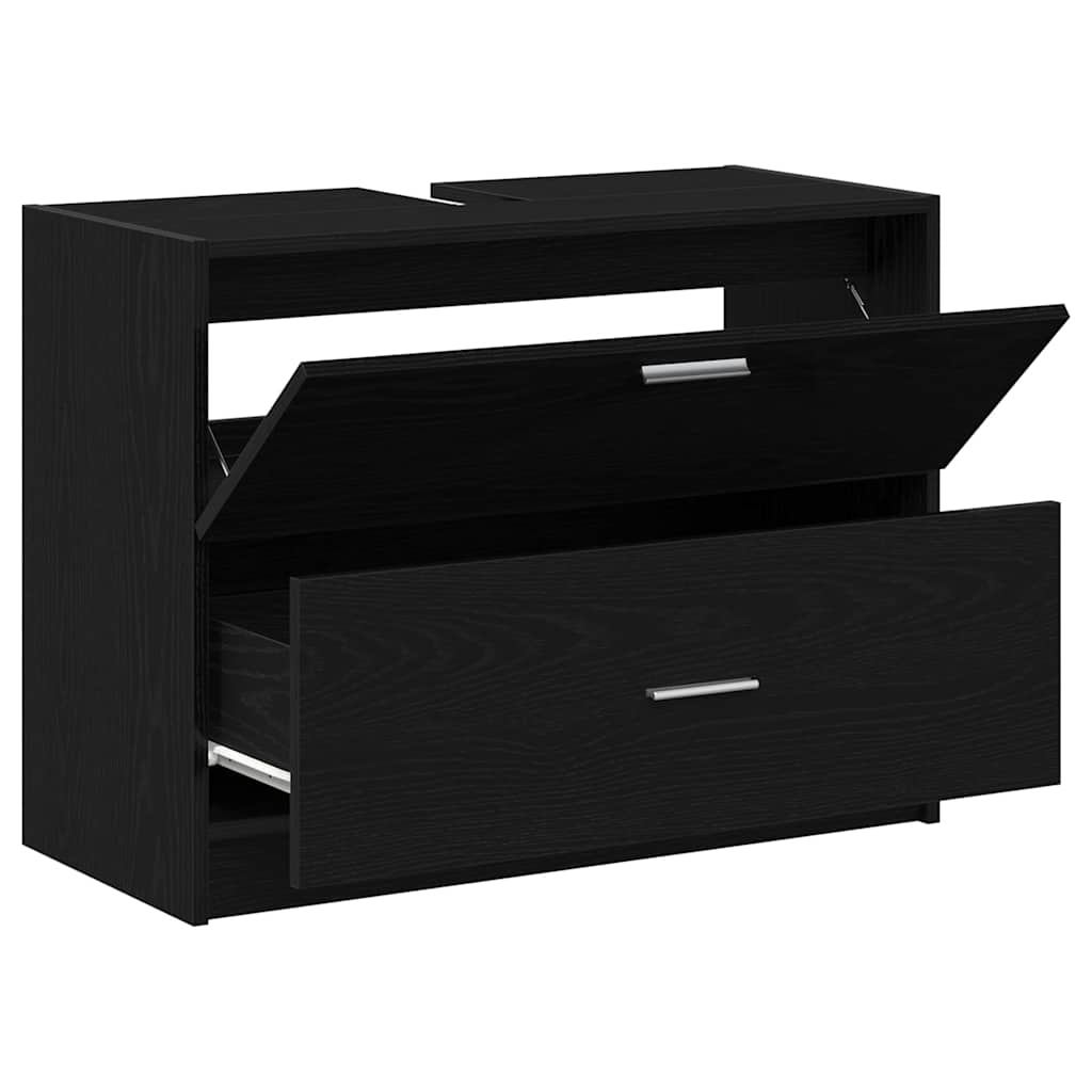 Mobile da Bagno Rovere Nero 78 x 37 x 59 cm | homemem39