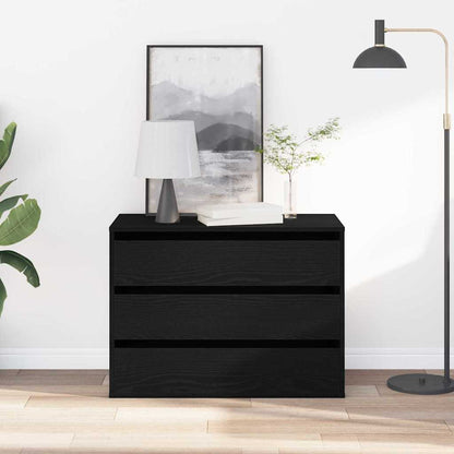 Cassettiera Rovere nero 80 x 41 x 58 cm Legno multistrato