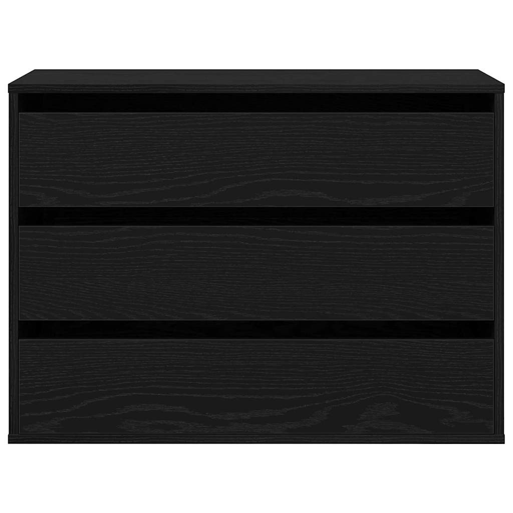 Cassettiera Rovere nero 80 x 41 x 58 cm Legno multistrato