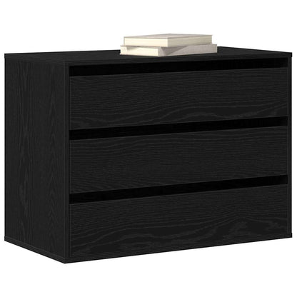 Cassettiera Rovere nero 80 x 41 x 58 cm Legno multistrato