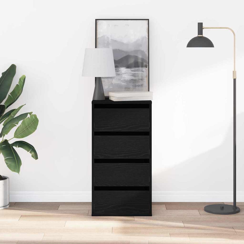 Cassettiera con cassetto Altro Rovere nero 40 x 41 x 76 cm