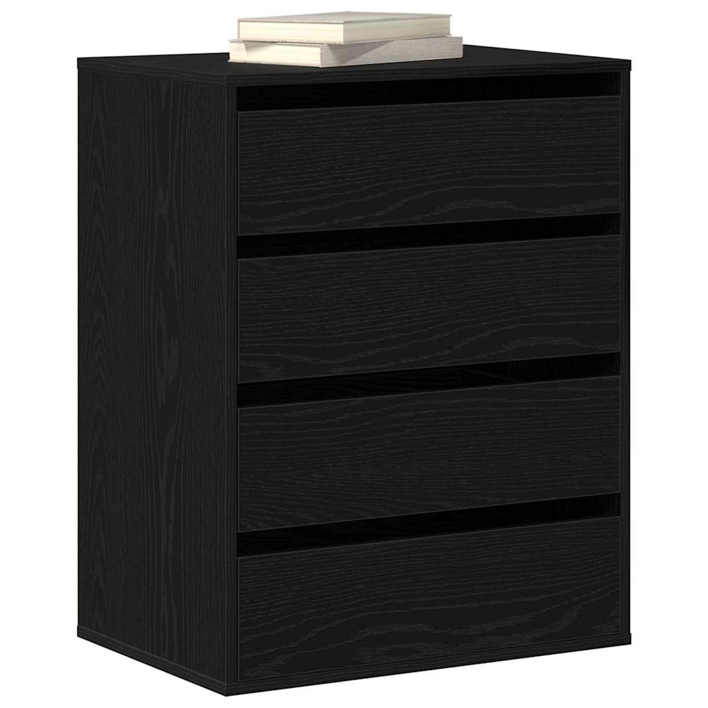 Cassettiera con cassetto Altro Rovere nero 60 x 41 x 76 cm