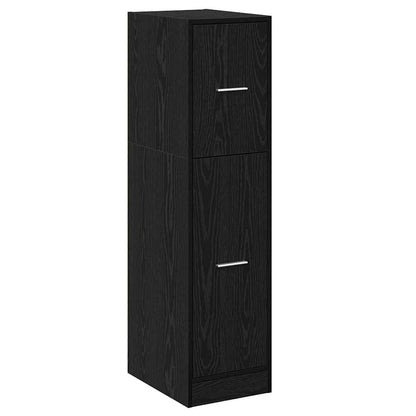 Armadio da Apoteca Rovere nero 30 x 41 x 118 cm | homemem39