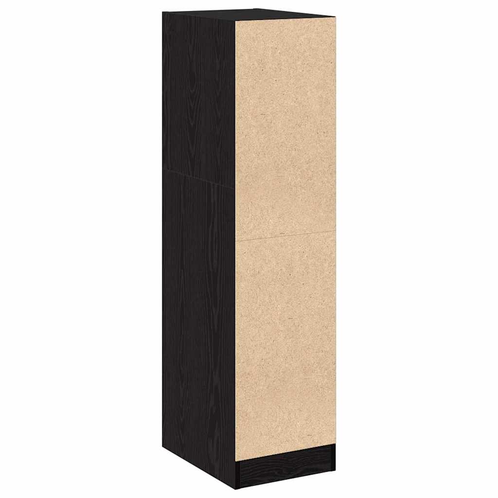 Armadio da Apoteca Rovere nero 30 x 41 x 118 cm | homemem39
