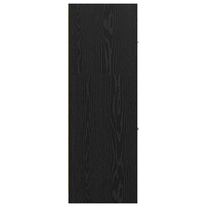 Armadio da Apoteca Rovere nero 30 x 41 x 118 cm | homemem39