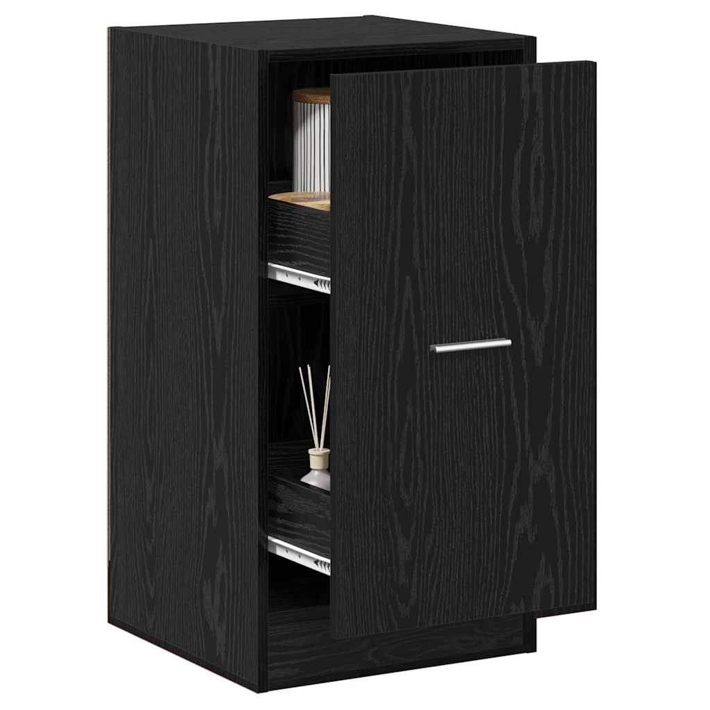 Armadio da Apoteca Rovere nero 40 x 41 x 77.5 cm | homemem39