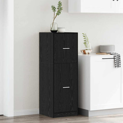 Armadio da Apoteca Rovere nero 40 x 41 x 118 cm