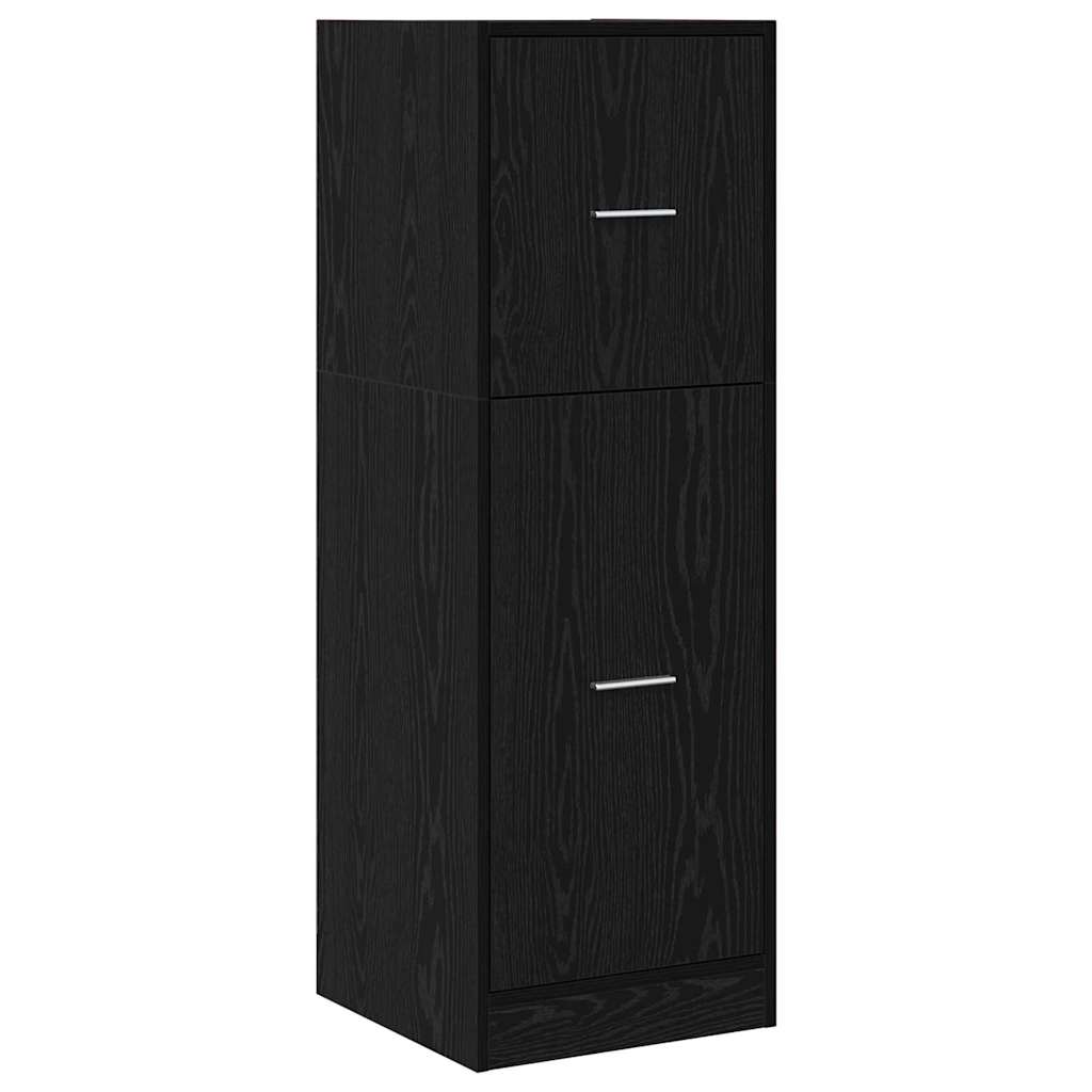 Armadio da Apoteca Rovere nero 40 x 41 x 118 cm