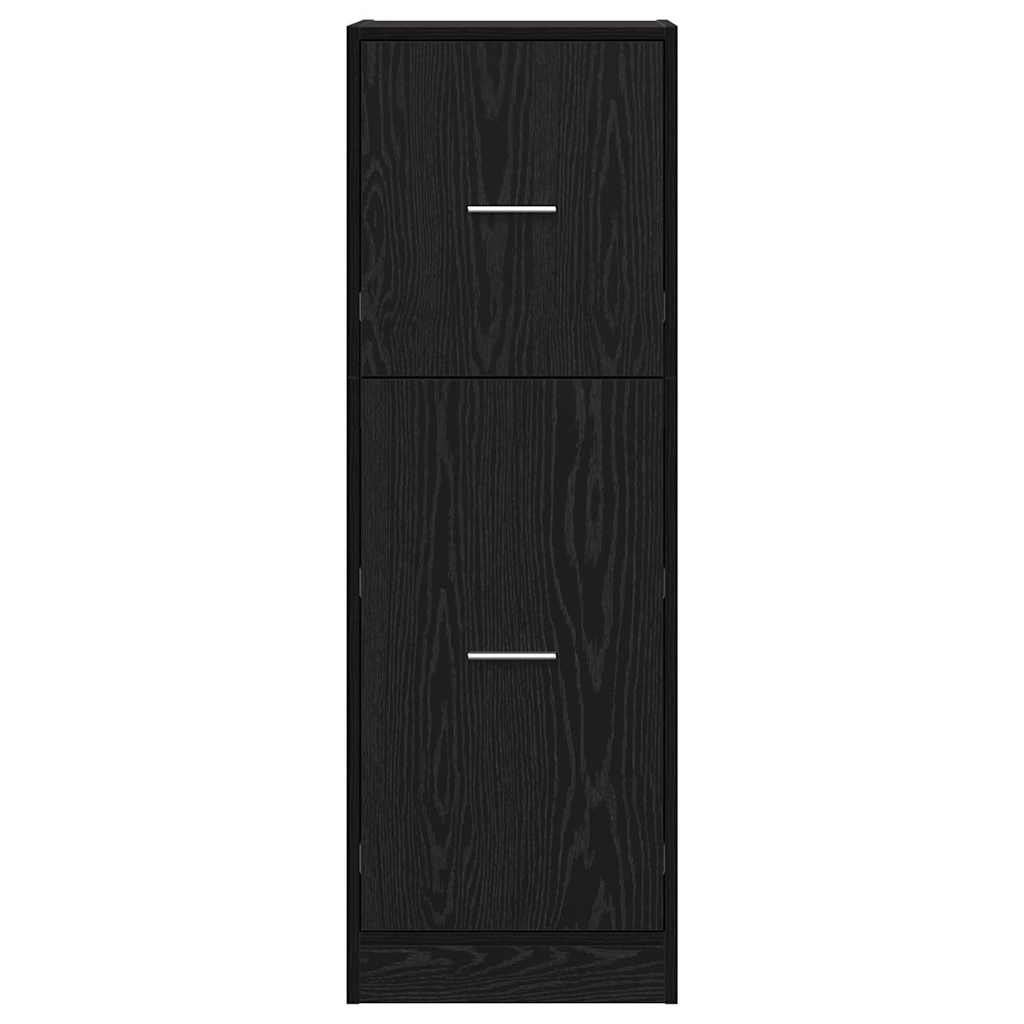 Armadio da Apoteca Rovere nero 40 x 41 x 118 cm | homemem39