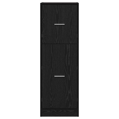 Armadio da Apoteca Rovere nero 40 x 41 x 118 cm | homemem39