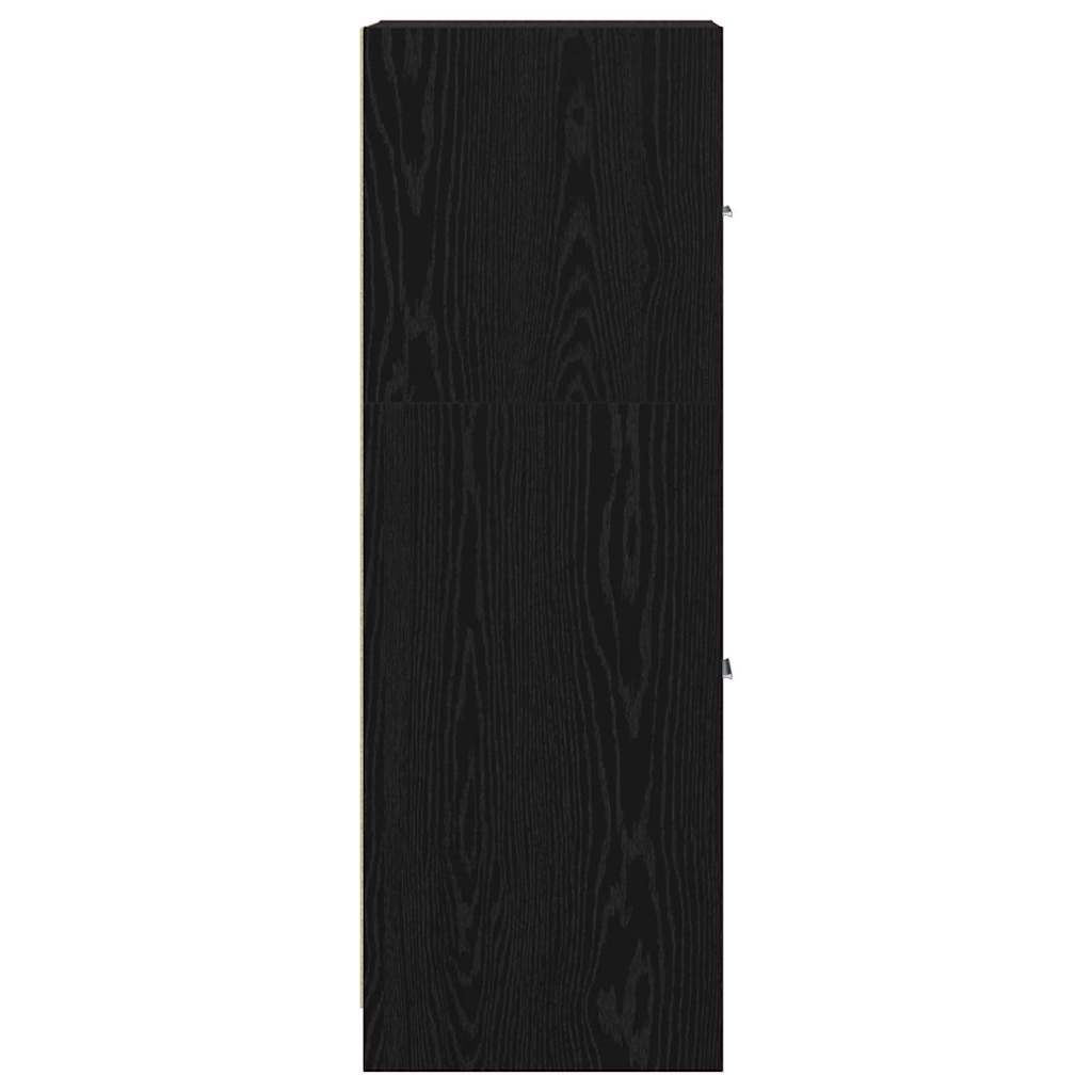 Armadio da Apoteca Rovere nero 40 x 41 x 118 cm
